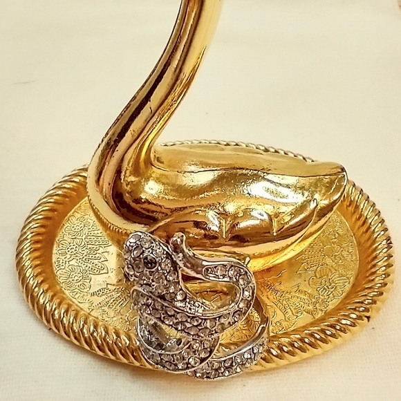 no brand Jewelry - Ring Snake with rhinestones size 11